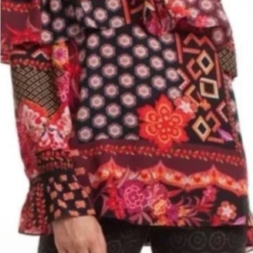 Trina Turk Multicolor Off-Shoulder Blouse - Picture 4 of 10